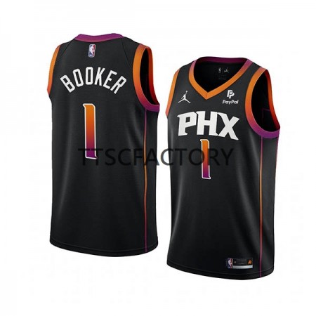 Herren NBA Phoenix Suns Trikot Devin Booker 1 Jordan 2022-23 Statement Edition Schwarz Swingman